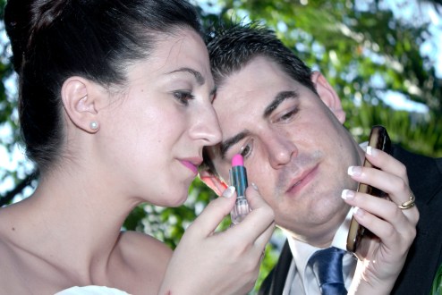 Me los pinte rojos...