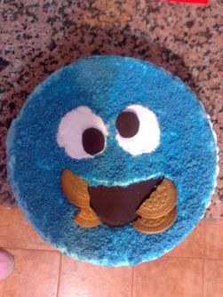 Tarta cumpleaños mostruo de las galletas