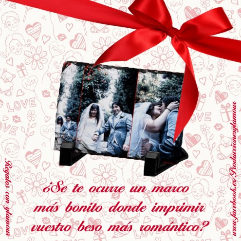 MARCO DE PIZARRA CON IMPRESIÓN DE FOTO PREFERIDA